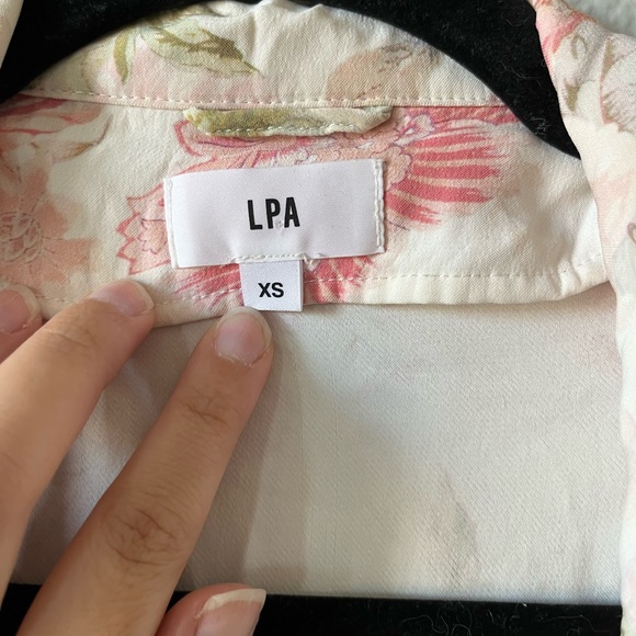 LPA x Revolve Jacket 525 in Cream Floral Size XS - Picture 5 of 8
